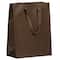 JAM Paper Large Chocolate Brown Matte Heavy Duty Kraft Gift Bags, 3ct.